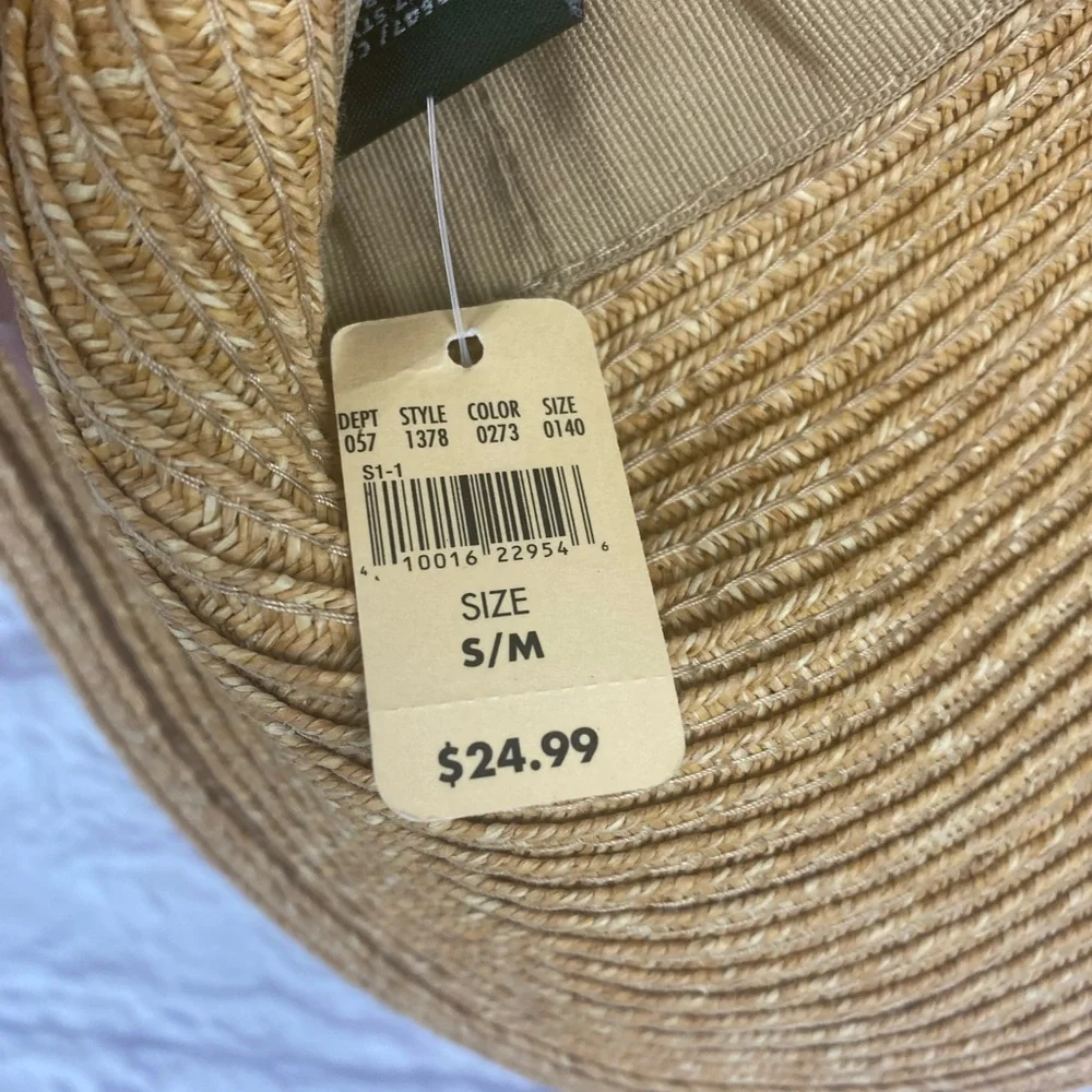 NWT Eddie Bauer Floppy Straw Hat